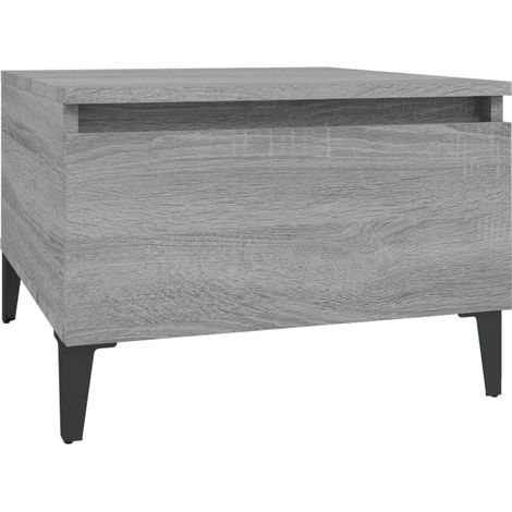 Maison Exclusive - Mesa auxiliar madera contrachapada gris Sonoma