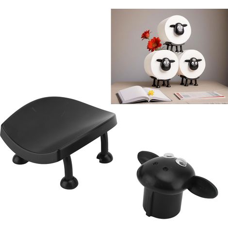 Porte-papier toilette amusant en forme de mouton – Support décoratif pour rouleaux – Idéal pour bureau ou chambre (1/5)