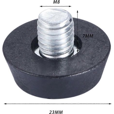 Lot de 10 pièces : niveleurs de meubles à visser M6 ou M8, pieds lisses et réglables, adaptés aux tables, M8 x 7 mm. (1/5)