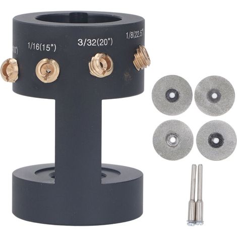 Cabezal afilador de electrodos de tungsteno - Amoladora de precisión para soldadura TIG - Aleación de aluminio duradera (1/5)