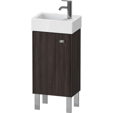 Meuble sous-vasque BRIOSO 570x364x239mm poignée chromé ouverture gauche châtaignier. d
