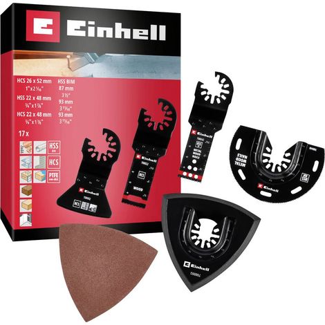 Einhell 708117 17-tlg SB Bimetallico Kit di accessori per multiutensile 1 pz. (1/5)