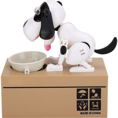 Tirelire électrique innovante en forme de chien mangeur, adorable cadeau d'anniversaire pour enfant (1/5)