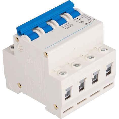 Disjoncteur miniature 4P sur rail, interrupteur de protection basse tension 400 V 40 A DZ47-63 C40 (1/5)