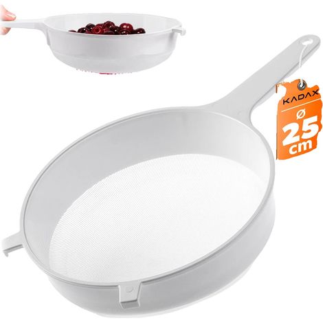 Passoire de cuisine, diamètre 250 mm, maille fine dense, certifiée FCM, construction durable, utilisation polyvalente (1/5)