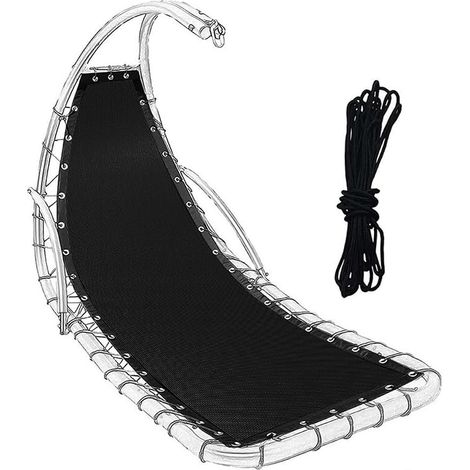 197 x 64 cm Replacement Fabric for Hanging Swing, Garden Swing Canvas, Replacement of Rocking Chair with Fabric, Reinforced Mesh Replacement Rope Durable (1/5)