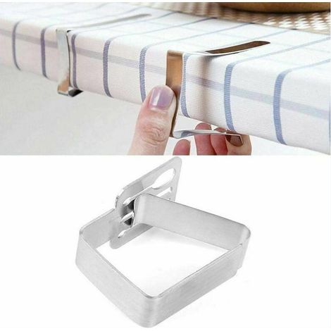 Pinces à nappe, pince nappe table epaisse en acier inoxydable pour exterieur 5 Pcs (1/4)