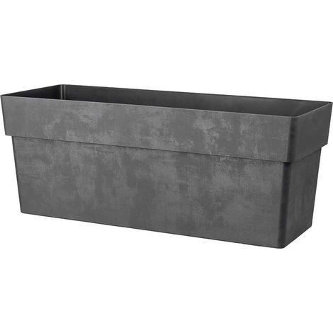 Deroma Pflanzkasten Like Millennium 49 cm anthrazit Blumenkasten