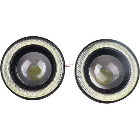 3.5 Inch Car Fog Light, Aluminum Housing, Waterproof, Bright LED, Universal White Light, Outer Ring, 30W Front Driving Lamp, Elegant (1/5)