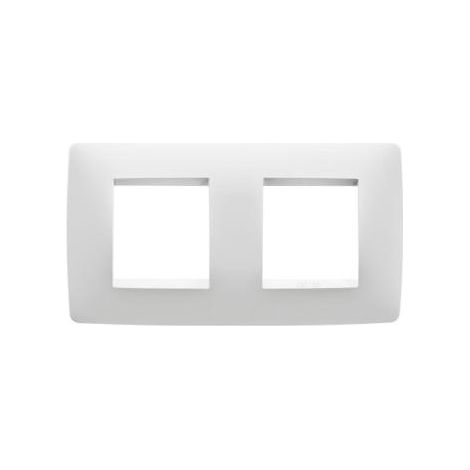 PLAQUE ONE INT. 2+2P H BLANC CRÈME GEWISS GW16123TB