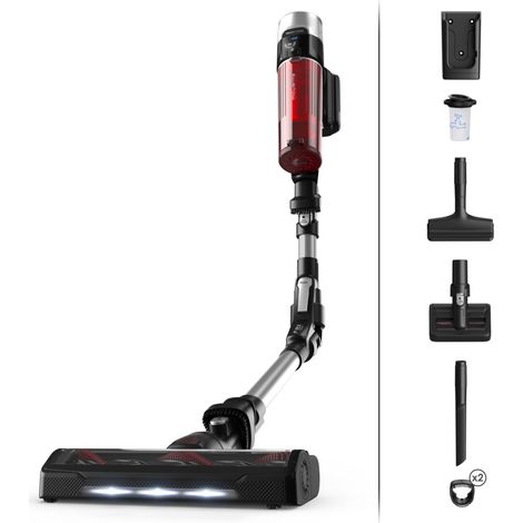 Rowenta – Aspirateur balai sans fil 100AW – Autonomie 45 min – Technologie cyclonique – Accessoires inclus pour surfaces variées