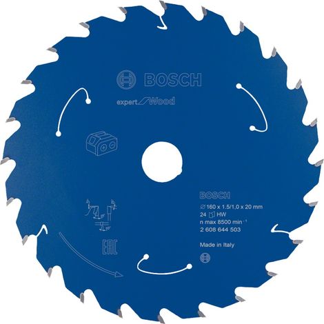 Bosch Kreissägeblatt Expert for Wood für Akku-Handkreissägen 160 x 1,5 x 20 mm 24 - 2608644503
