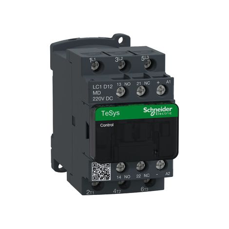 Contacteur tripolaire LC1D12MD 3P 12A 220V DC - LC1D12MD