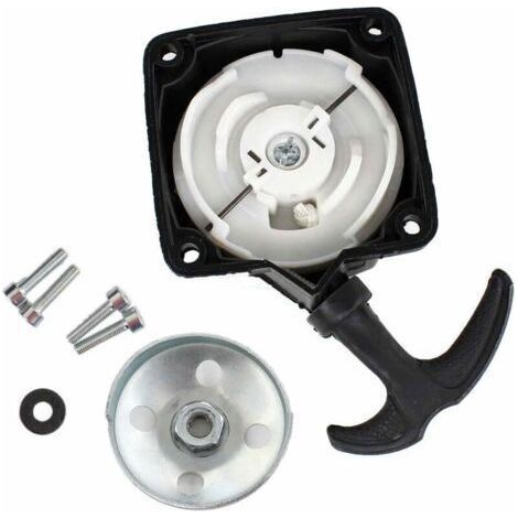Lanceur et Plaque Démarreur pour Debroussailleuse Pompe Tariere 2temps 30cc a 50cc Entraxe 67mm (1/4)