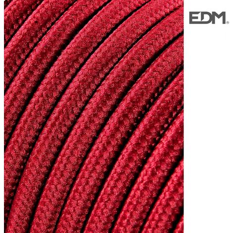 Kabel cordon tubulaire 2x0,75mm c08 burgund 5mts