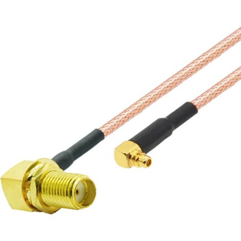 Cavo pigtail MMCX / presa SMA RG316 50cm V3