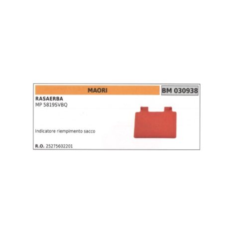 Indicatore riempimento sacco MAORI rasaerba MP 5819SVBQ 25275602201
