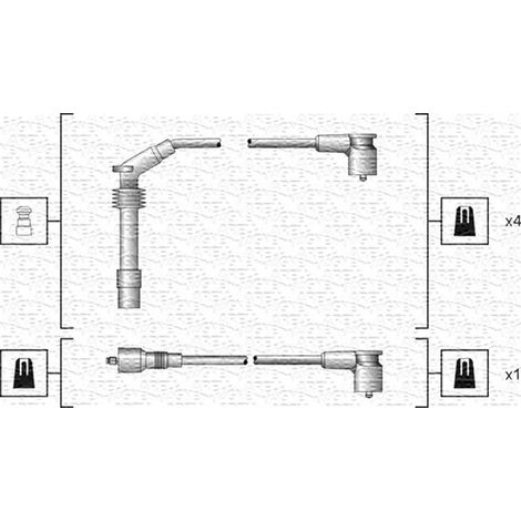 Kit de câbles d'allumage Magneti Marelli 941318111140 BMW 12 82 045 1612606
