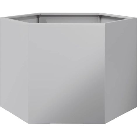 Maison Exclusive - Fioriera Esagono 69x60x45 cm in Acciaio Zincato