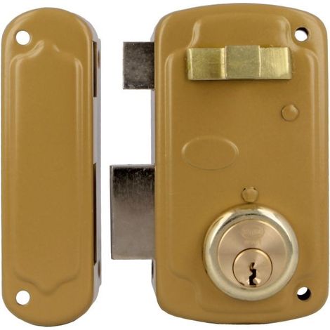 -CAHERSA- Cerradura AMIG 75U-60 Esmaltado Oro Izquierda (1/2)