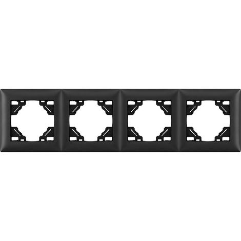 Toolight Vierfachrahmen Für Steckdosen Oste Jnh016-4f Black (1/5)