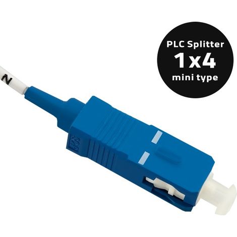 Splitter Qoltec 1x4 SC/PC - SC/PC G.657A Monomodale 0,9 mm (1/2)