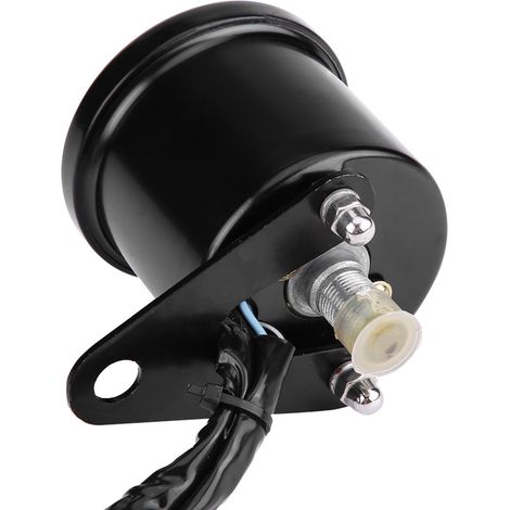 Compteur kilométrique LED pour moto avec indicateur de vitesse, compatible avec Harley-Davidson Iron Horse Great Earth Eagle King (noir). (1/4)