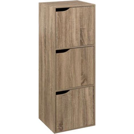 Étagère 3 Portes "Mix n'Modul" 100cm Naturel (1/5)