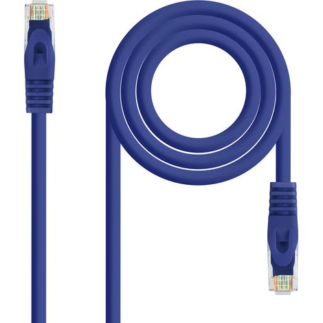 Câble réseau Rj45 Utp Cat6a Lszh Cu Awg24 1m Bleu 10.20.181-bl