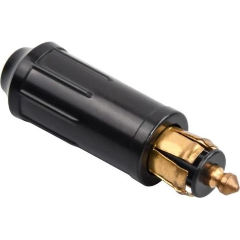 Cigarette Lighter Socket European Standard 12V DIN Plug Male Connectors Pure Copper Adapter for DIY Car and Motorcycle Cigarette Lighter (1/5)