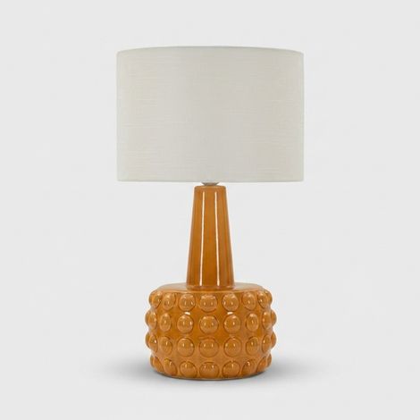 Lampada da tavolo in ceramica con paralume Gress - Giallo (1/4)