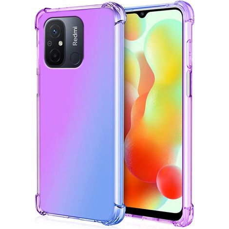 Fallfeste Schutzhülle mit Farbverlauf für Xiaomi Redmi 12C, Lila/Blau (1/5)