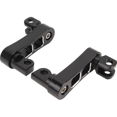 Support Moto Repose-pieds Rallonge Support 360° Réglable Robustesse Extension pour Touring Noir Blanc (1/5)