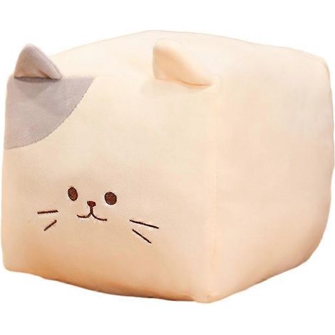 Cute soft square cat pillow plush toy little black cat doll home pillow cushion ragdoll (1/5)