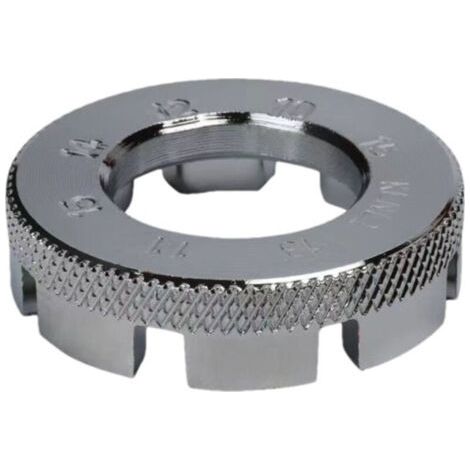 royaluxe-Lot de 2 Clé à rayons, Clé à Rayons 8 Voies, Clé à Rayons de Vélo 6 Tailles Calibre 10-15, Outil de Cle a Rayon VTT, Clé à Roue de Vélo pour Réglage Réparation de Roues de Vélo (1/4)