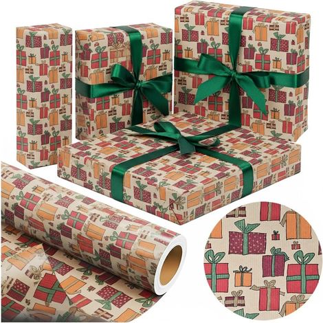 Papel Kraft Colorful Gifts X-Strong 38cmx20m