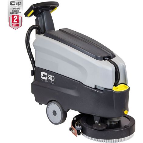 SIP SD1600AC Walk-Behind Mains Electric Floor Scrubber Dryer - L56 x W122 x H116 cm