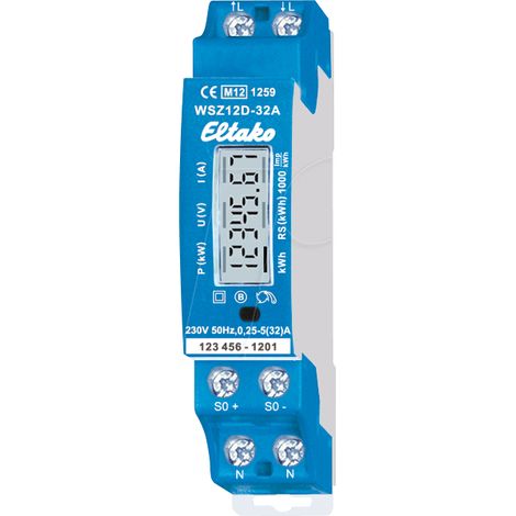 compteur électrique Eltako ws15d-32a 32 A calibré MID