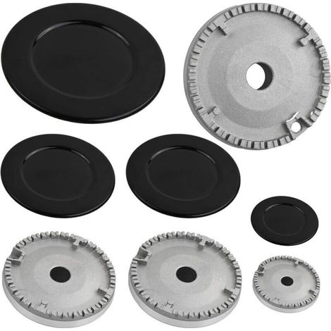 Gaskochfeldmatte + Ring + Brenner-Set (1/5)