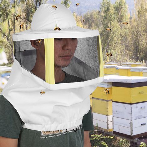 Chapeau apiculture avec voile anti-abeille, filet de protection pour apiculteur, équipement de ruche (1/5)