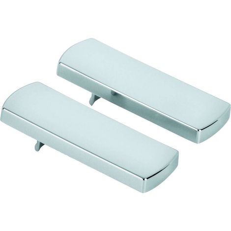 Grohe – Couvercle chromé pour plaque de commande WC – Lot de 2 – Compatible Grohtherm 2000 – Finition brillante (1/4)
