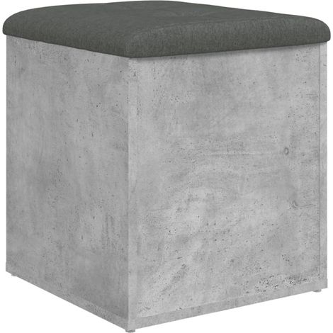 Maison Exclusive - Panca Portaoggetti Grigio Cemento 42x42x45 cm Legno Multistrato