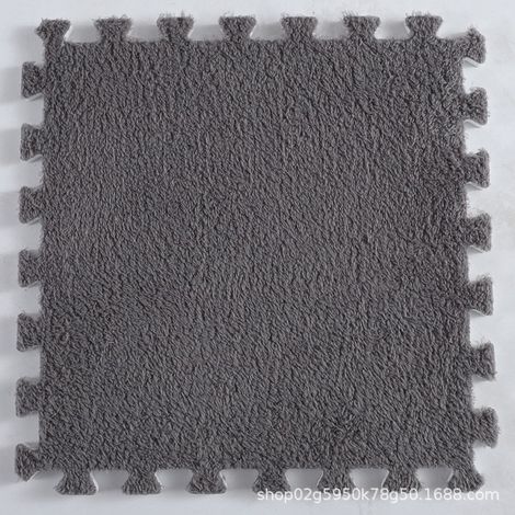 Tapis de sol en mousse épaisse insonorisant pour chambre d'enfant, moquette puzzle à découper, couleur unie, 15 pièces, antidérapant et doux (1/2)