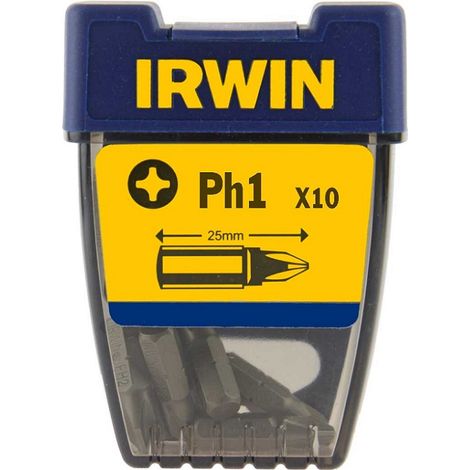 Punta Phillips da 1/4" 25 mm, 10 pezzi PH1 - I-10504330 (1/2)