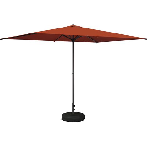 vidaXL Garden Parasol with Base 200 x 300 cm Polyester Rectangular