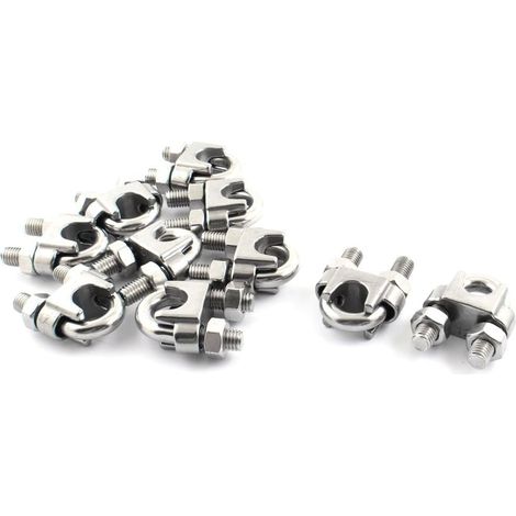 10 pièces de pinces câble en acier inoxydable pour 1/2 ''12mm (7e7bb2a918e0a45f64a10ec994ecf7c4)