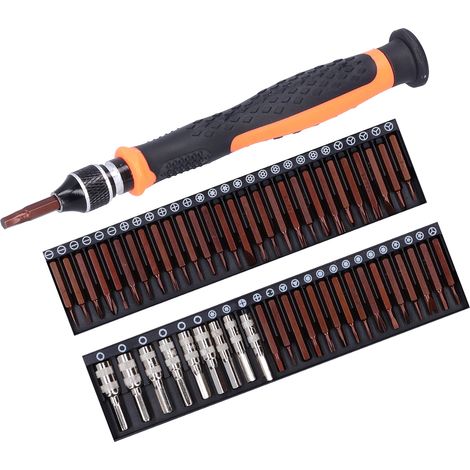 Jeu de 53 tournevis, acier chrome vanadium, coffret rangement, outillage à main pour bricolage et réparation (1/5)