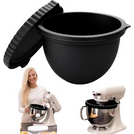 Inserts silicone bol mélangeur – Pour robot pâtissier – Revêtement rechange – Cuisson facile (1/5)