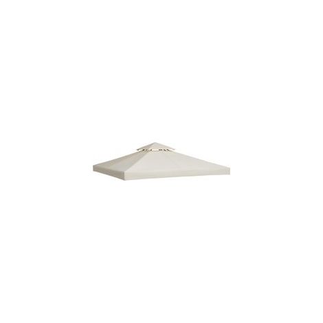 Toile de toit de rechange pour tonnelle 3x3m – Polyester 300D imperméable – Protection UV – Compatible modèles L-GZ238PST-11 et MS1208404301 (1/5)