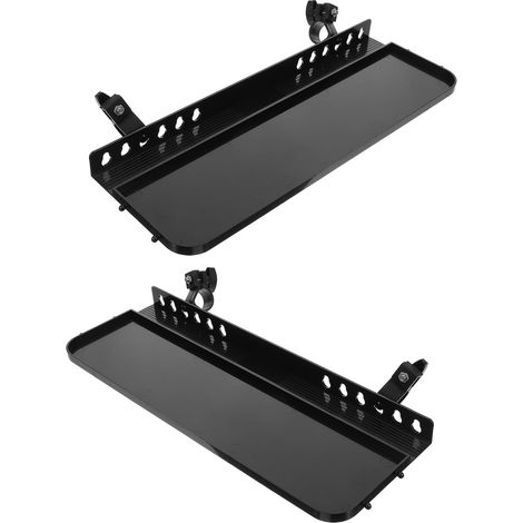 Lot de 2 Plateaux Amovibles pour Chevalet de Peinture Support Multifonction en Métal Pliable Étagère de Rangement Portable pour Matériel de Croquis et Peinture en Extérieur (1/5)